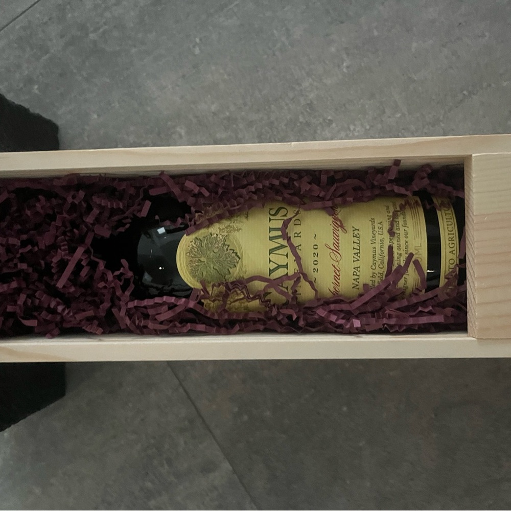 Caymus Vineyards Wine in gift box